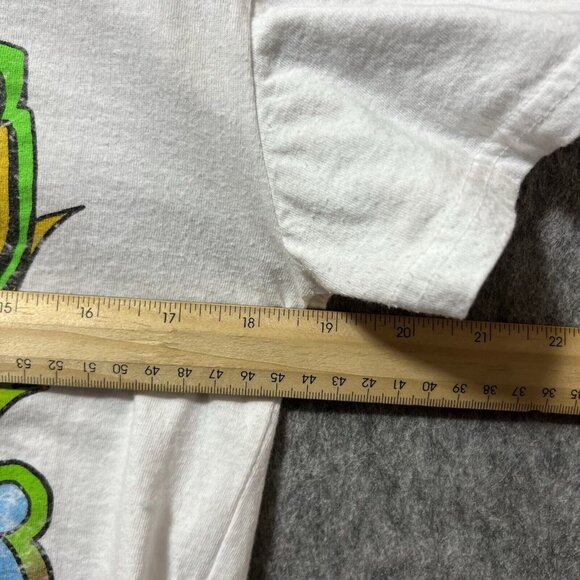 Rolling Stones T‎ Shirt Womens Medium White Cropped Raw Hem Short Sleeve - Picture 2 of 6